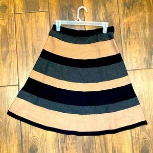Mid length skirt.